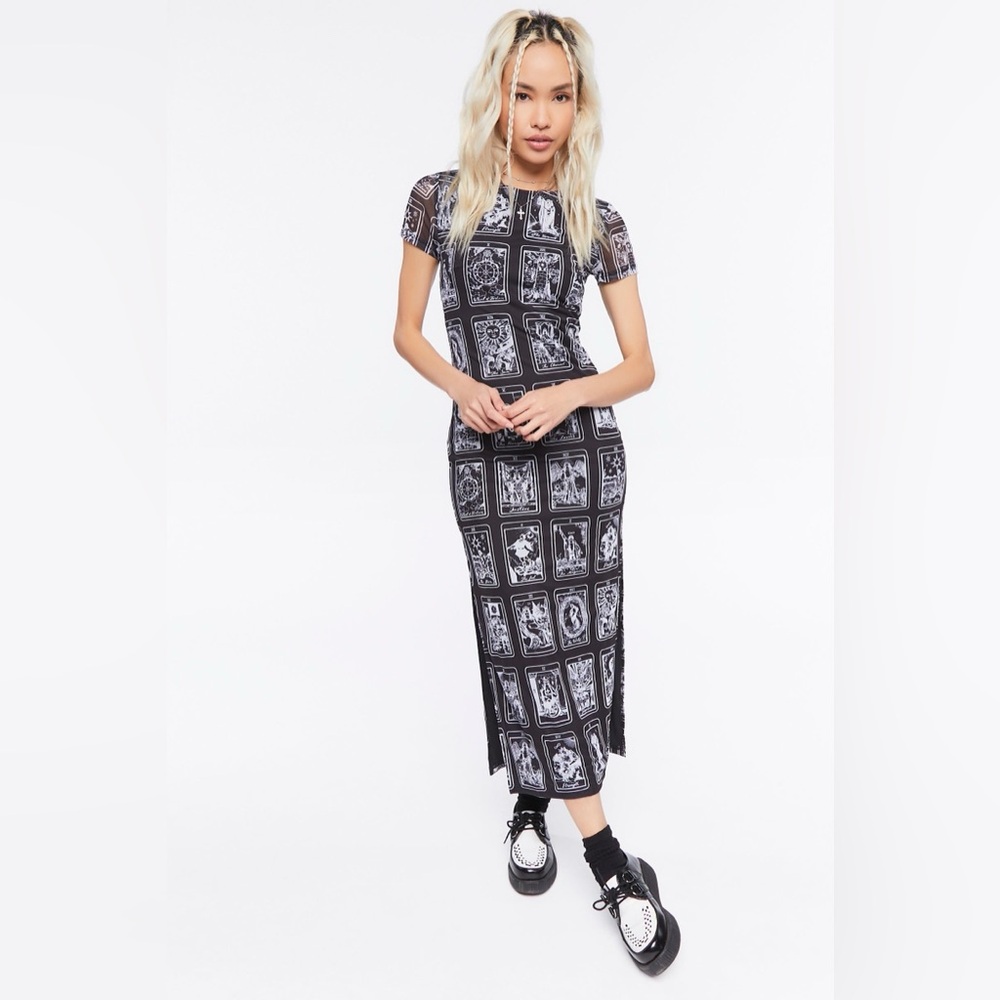 🔥Tarot Print Maxi Dress